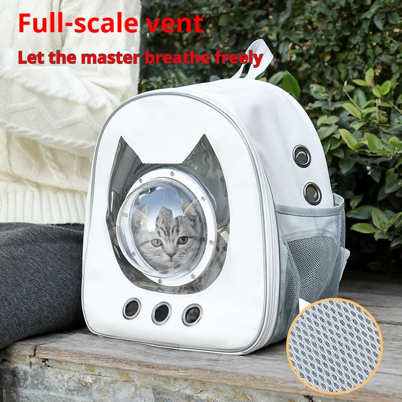 Pet Backpack 360° View/Breathable Transparent Bubble