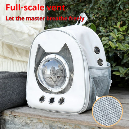 Pet Backpack 360° View/Breathable Transparent Bubble