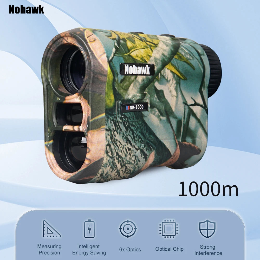 NOHAWK Golf Laser Rangefinder USB Rechargeable with Slope Compensation