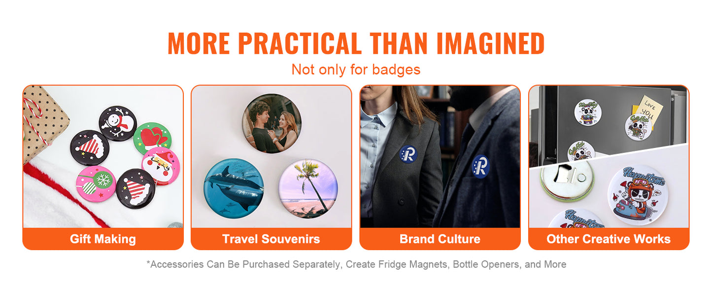 VEVOR Button Maker 25/32/58 Machine