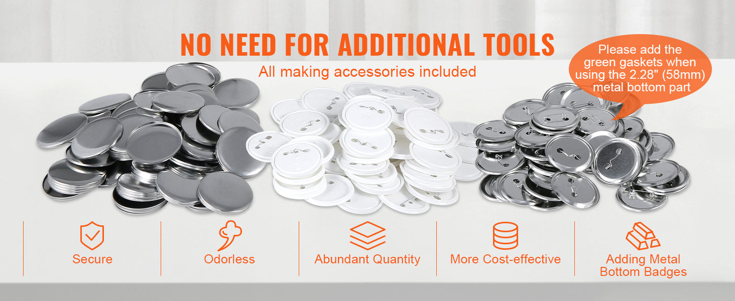 VEVOR Button Maker 25/32/58 Machine