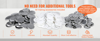 VEVOR Button Maker 25/32/58 Machine